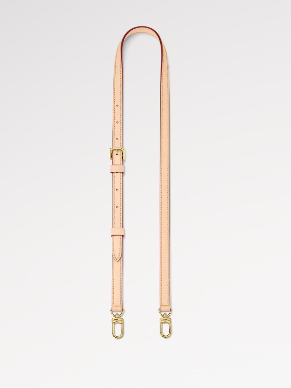 Louis Vuitton Leather Adjustable Shoulder Strap with Gold Hardware
